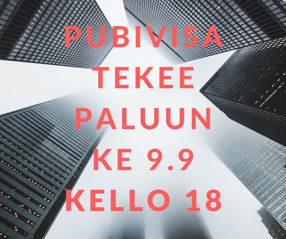 Tapahtumajuliste: pubivisa Pub Lättähatussa