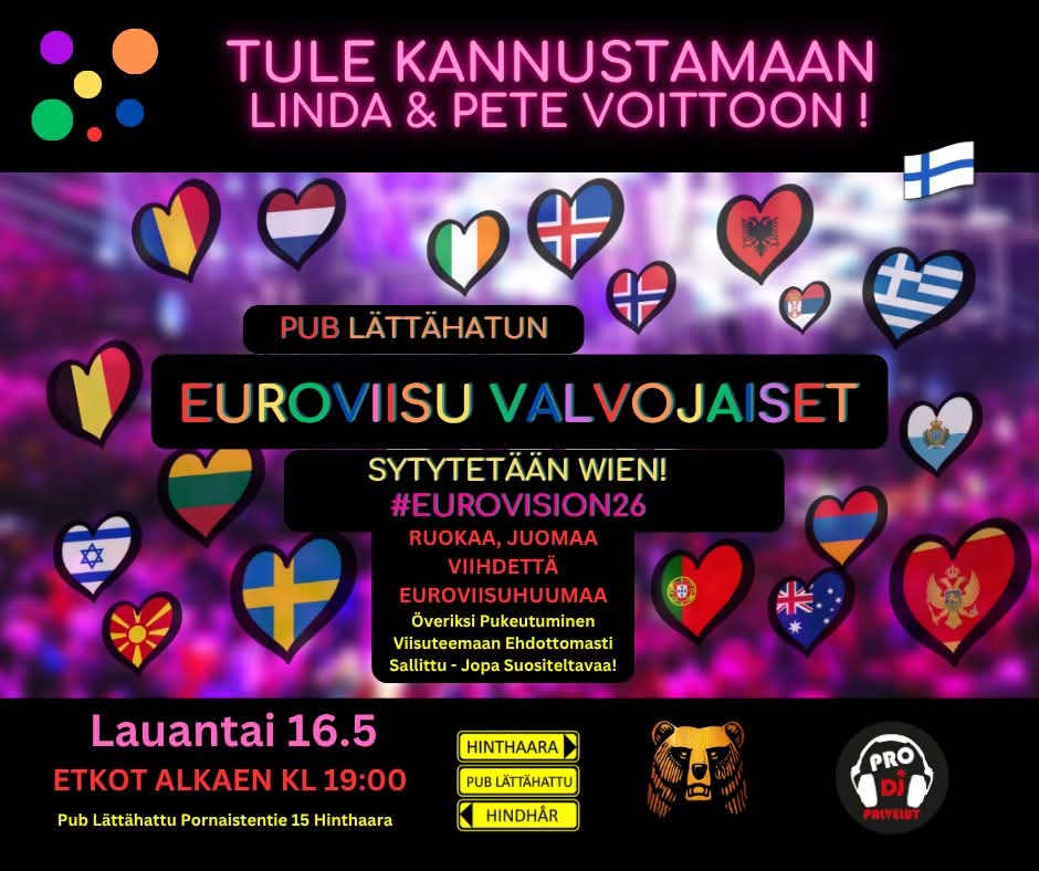 Tapahtumajuliste: teemailta Pub Lättähatussa